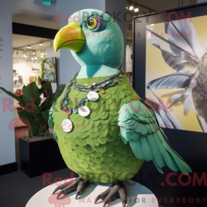 Groene Duif mascottekostuum...