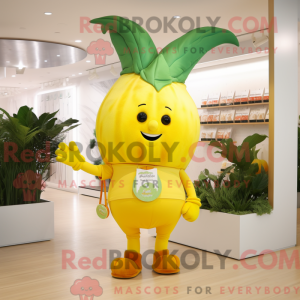 Yellow Beet mascot costume...
