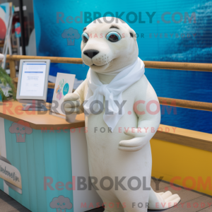 White Sea Lion mascot...