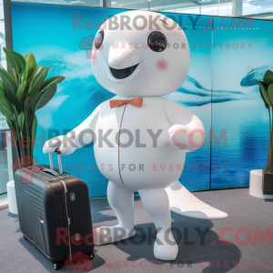 White Whale mascot costume...