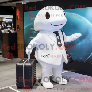 White Whale mascot costume...
