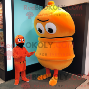 Maskotdraktfigurat Orange...