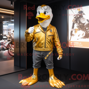 Gold Goose-maskotdraktfigur...