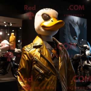 Gold Goose mascottekostuum...