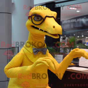 Yellow Deinonychus mascot...