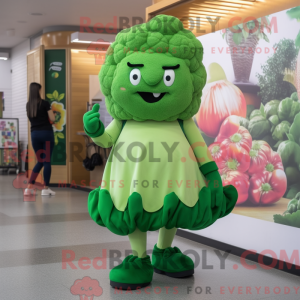 Green Cauliflower mascot...