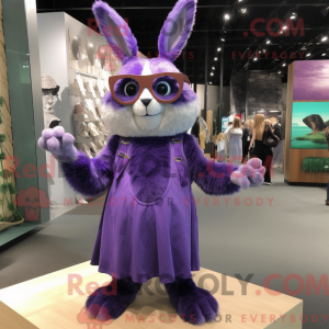 Lilla Wild Rabbit maskot...