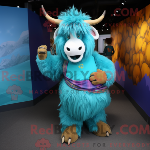 Costume de mascotte de Cyan...