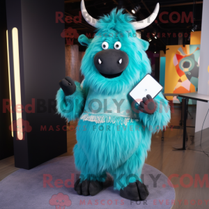 Costume de mascotte de Cyan...