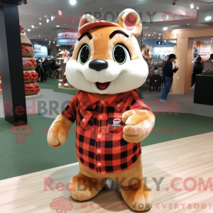 Peach Chipmunk mascot...