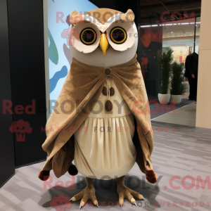 Beżowy uglemaskotdraktfigur...
