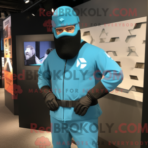 Cyan Gi Joe Maskottchen...