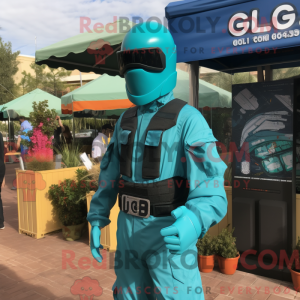 Cyan Gi Joe Maskottchen...