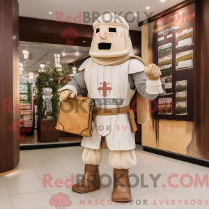 Beige middelaldersk ridder...