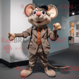 Postava maskota Tan Mouse...