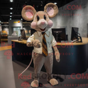 Postava maskota Tan Mouse...