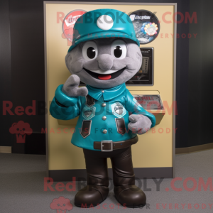 Teal Gumball Machine mascot...