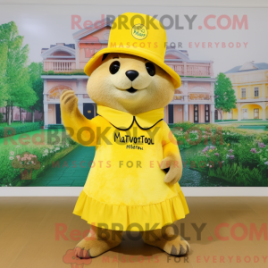 Lemon Yellow Marmot mascot...
