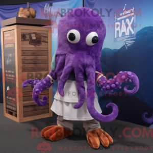 Costume mascotte de Kraken...