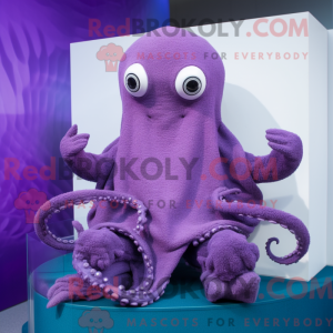 Purple Kraken mascot...