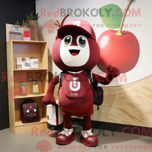 Maroon Cherry mascot...