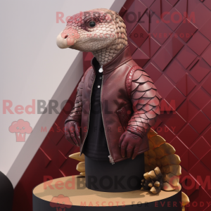 Maroon Pangolin mascot...