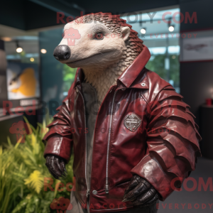 Maroon Pangolin mascot...