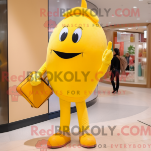 Gul tomat maskot kostume...