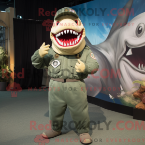 Olive Megalodon mascot...