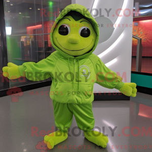 Lime Green Momentum mascot...