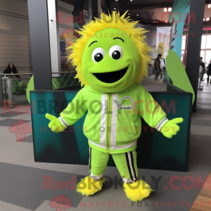 Lime Green Momentum maskot...