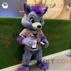 Lilla hyæne maskot kostume...