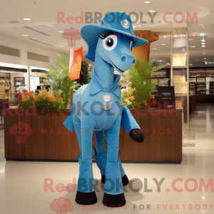 Blue Mare mascot costume...