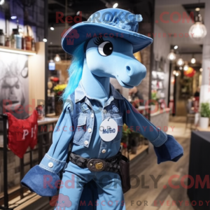 Blue Mare mascottekostuum...