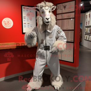 Silver Boer Goat mascot...