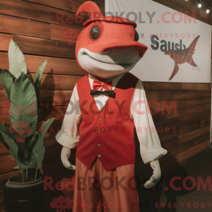 Red Swordfish mascot...