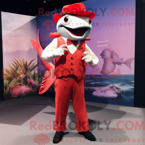 Red Swordfish mascot...