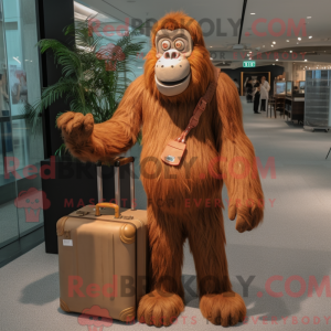 Brązowa maska orangutangowa...