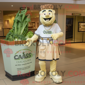 Cream Caesar Salat maskot...