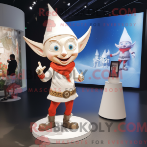 White Elf mascot costume...