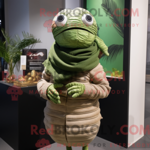 Oliven Trilobite maskot...