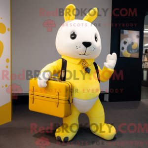 Yellow Ermine mascot...