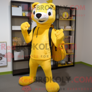 Yellow Ermine mascot...