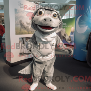 Sølv torske maskot drakt...
