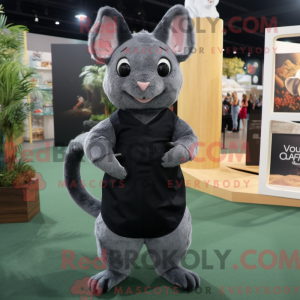 Sort Chinchilla maskot...