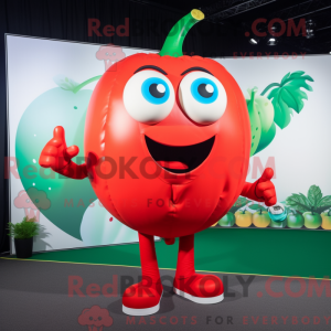 Rød tomat maskot kostume...