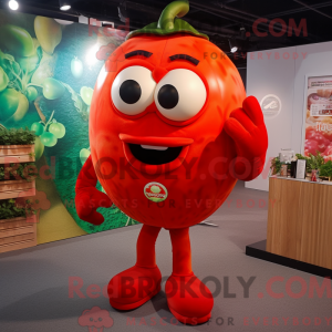 Rød tomat maskot kostume...