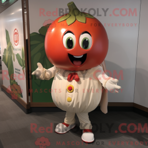 Cream Tomato maskot kostym...