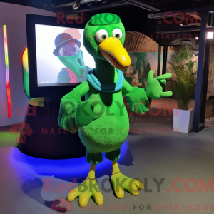 Green Dodo Bird mascot...