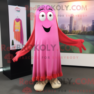 Pink Aglet mascot costume...